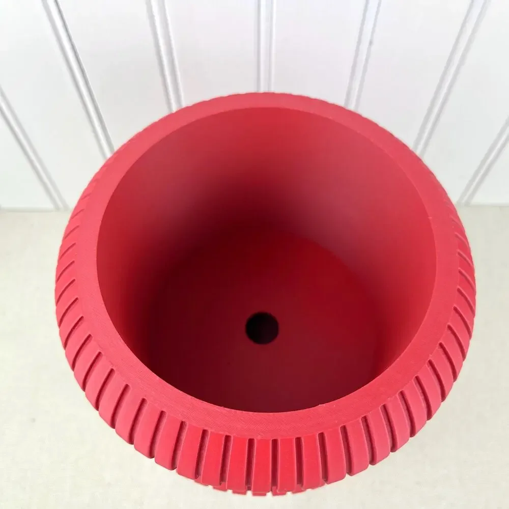 Sculptural Indoor Planter Pot, Milo Planter Pot, Indoor Flower Pot, Ridged
